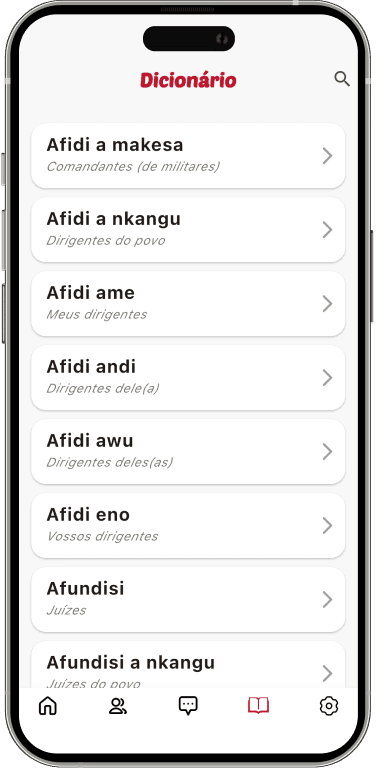 Ecrã de progresso do app Kukubela
